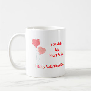You Make My Heart Smile with Balloon Hearts  Coffee Mug