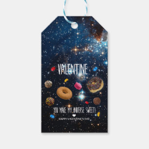 You make my universe sweet Valentine Gift Tags
