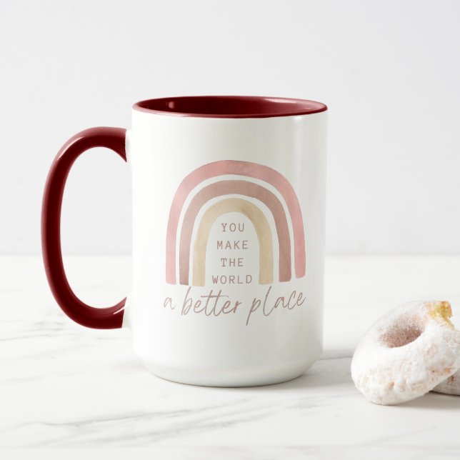 You Make The World A Better Place Mug (With Donut)