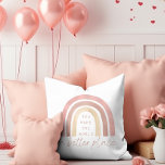 You Make The World A Better Place Throw Pillow<br><div class="desc">Empower yourself every day with this lovely boho rainbow,  "You make the world a better place" throw pillow!</div>