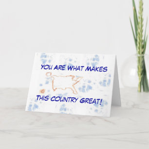 You Make This Country Great - Watercolor Card
