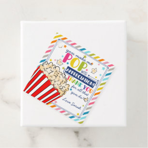 you make us pop thanks popcorn volunteer favour tags