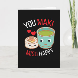 You Maki Miso Happy Japan Card