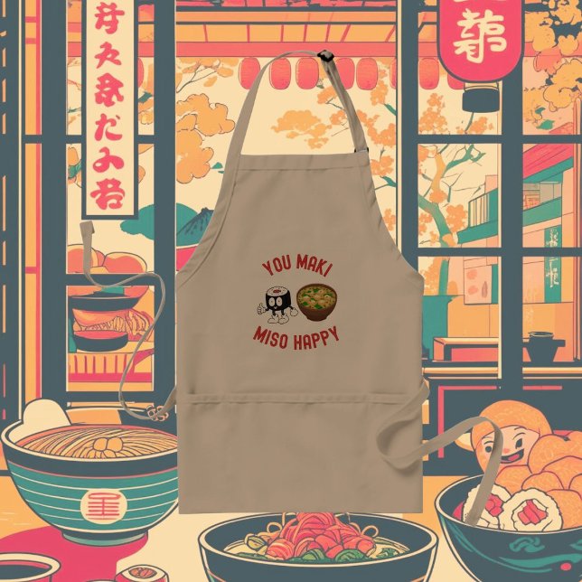 You Maki Miso Happy – Sushi Lover  Standard Apron (Creator Uploaded)