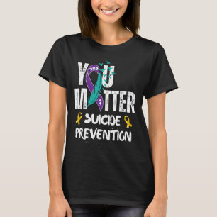 You Matter 988 Suicide Prevention Awareness Ribbon T-Shirt