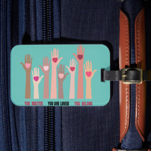 You Matter And Are Loved Affirmation  Luggage Tag