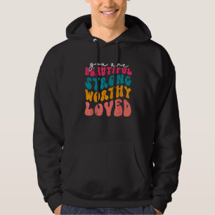 You Matter Be Kind Groovy Mental Health Awareness Hoodie
