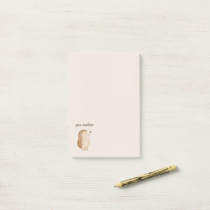You Matter Minimal Hedgehog Post-it Notes