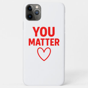 You Matter” Red Heart Positivity Case-Mate iPhone Case