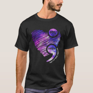 You Matter Semicolon Mental Health Awareness Kid M T-Shirt