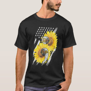 You Matter Sunflower American Flag Suicide Prevent T-Shirt