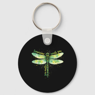 You Matter Tomorrow Needs You Dragonfly Mental Key Ring