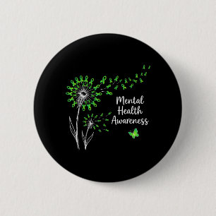 You Matter You are Enough Dandelions Mental Health 6 Cm Round Badge