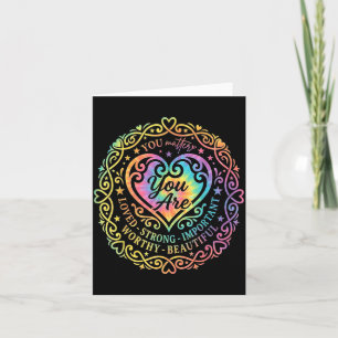 You Matter You are Loved Strong Mental Health Card