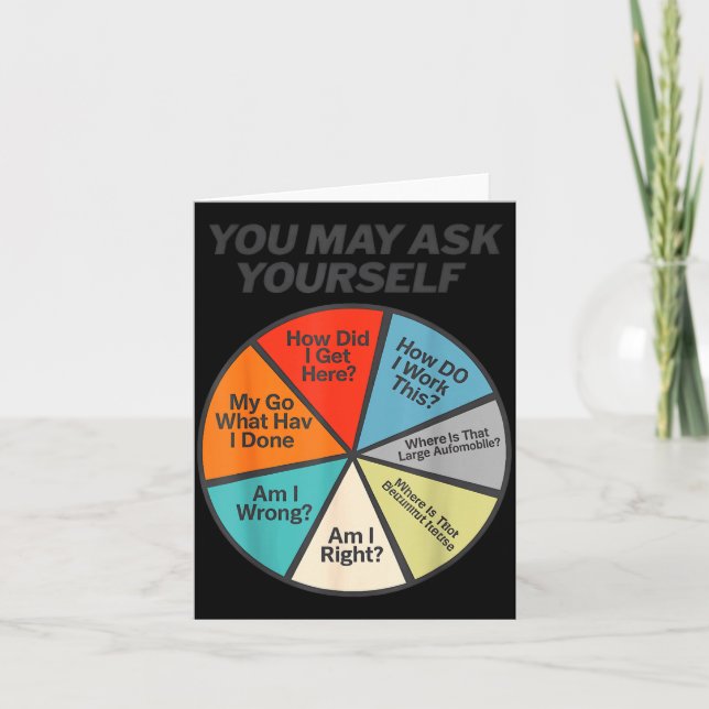 You May Ask Yourself How Did I Get Hear How Do I W Card (Front)