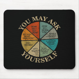 You May Ask Yourself Vintage Mouse Pad