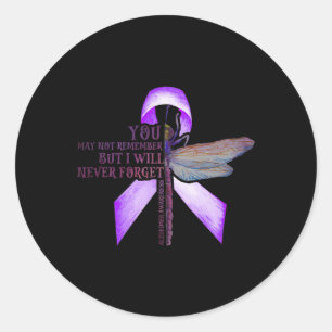 You May Not Remember Alzheimerheimer Classic Round Sticker