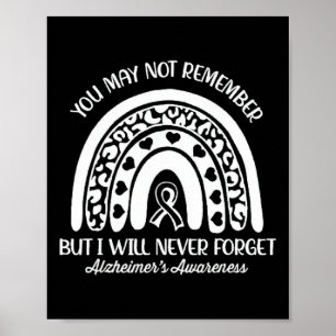 You May Not Remember Alzheimer's awareness Month  Poster