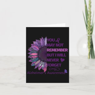 You May Not Remember - Heimerheimer Awareness Fami Card