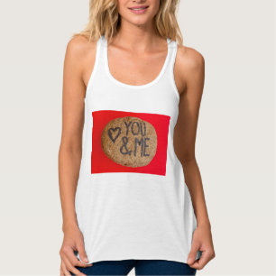 YOU&ME Canvas Flowy Racerback Tank Top