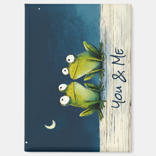 You & Me Frogs – Cute Romantic Animal Art Magnet