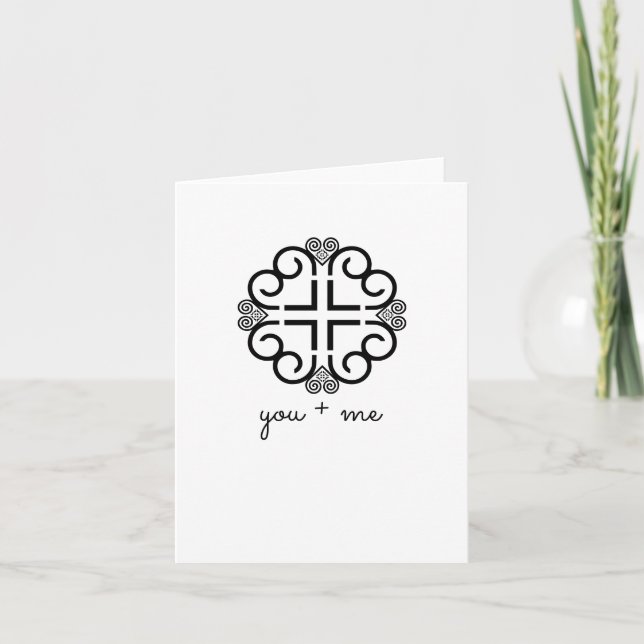 You + Me | Hmong inspired card (Front)
