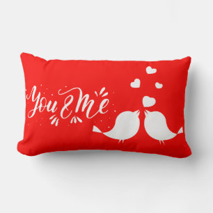 You & Me Love Birds Lumbar Cushion