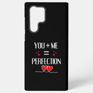 You + Me = Perfection - Cute Couple Design Samsung Galaxy Case