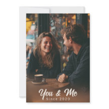 You & Me – Personalized Photo Valentine Card