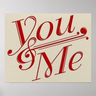 You & Me Poster Design