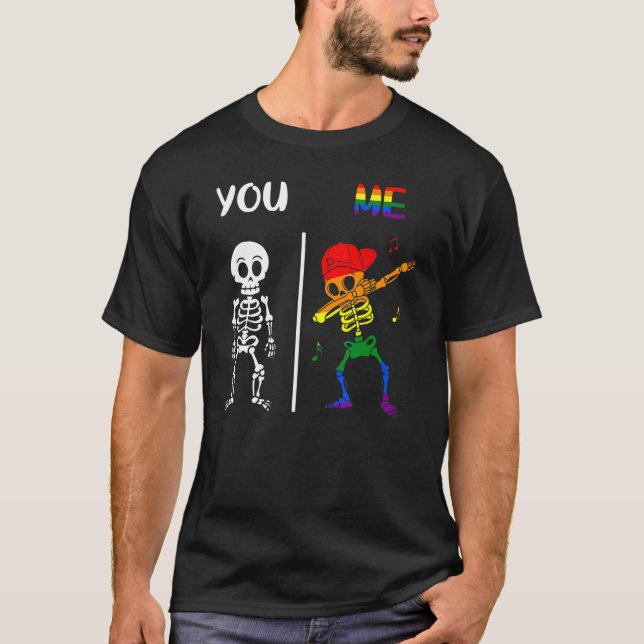 You Me Support Lgbt Rights Human Pride Equality Fo T-Shirt (Front)