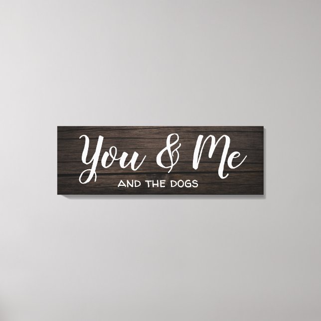 "You & Me" w/Personalisation Canvas Print (Front)