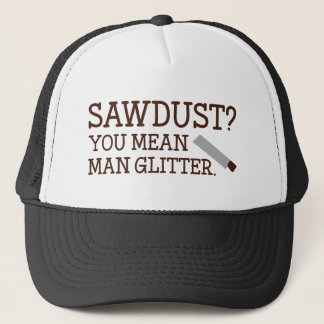 You Mean Man Glitter Trucker Hat