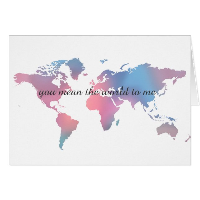You mean the world to me (Front Horizontal)
