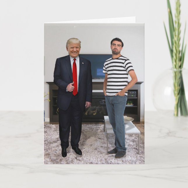 You Met President Donald Trump | Add Your Photo Card (Front)