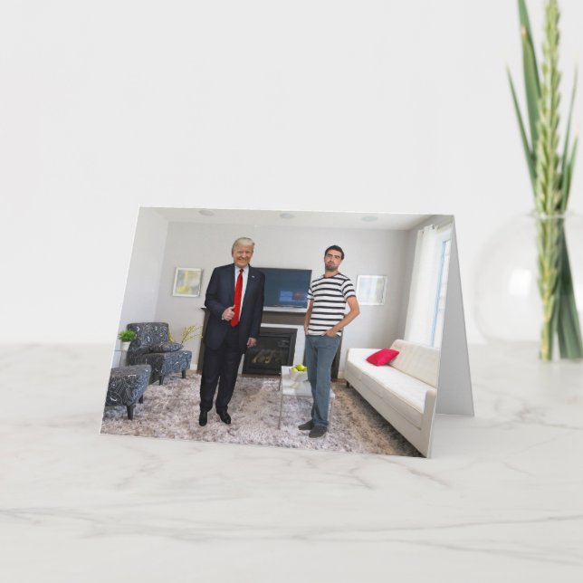 You Met President Donald Trump | Add Your Photo Card (Front)