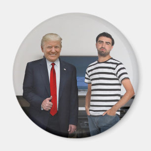 You Met President Donald Trump Add Your Photo Magnet