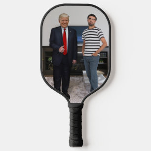 You Met President Donald Trump Add Your Photo Pickleball Paddle