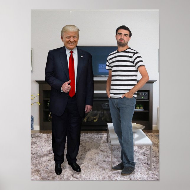You Met President Donald Trump | Add Your Photo Poster (Front)