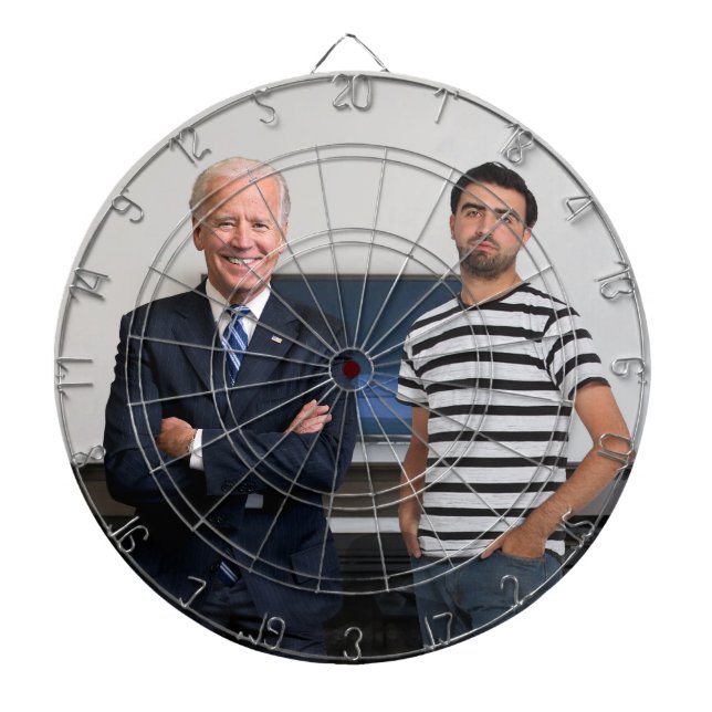 You Met President Joe Biden | Add Your Photo Dartboard (Front)