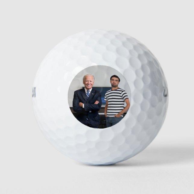 You Met President Joe Biden | Add Your Photo Golf Balls (Front)