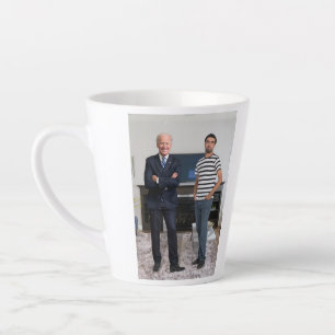 You Met President Joe Biden   Add Your Photo Latte Mug