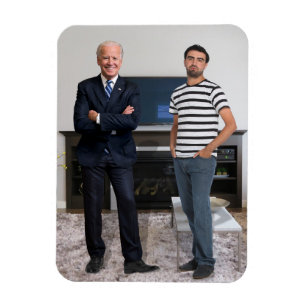 You Met President Joe Biden Add Your Photo Magnet