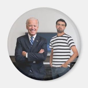 You Met President Joe Biden Add Your Photo Magnet