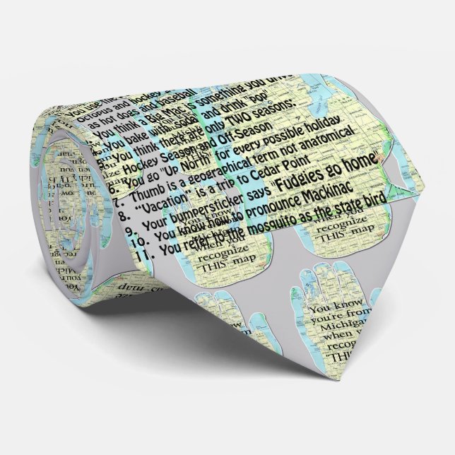 You Might Be A Michigander If: Tie (Rolled)