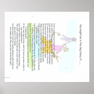 You might be in the dog fancy if ... poster