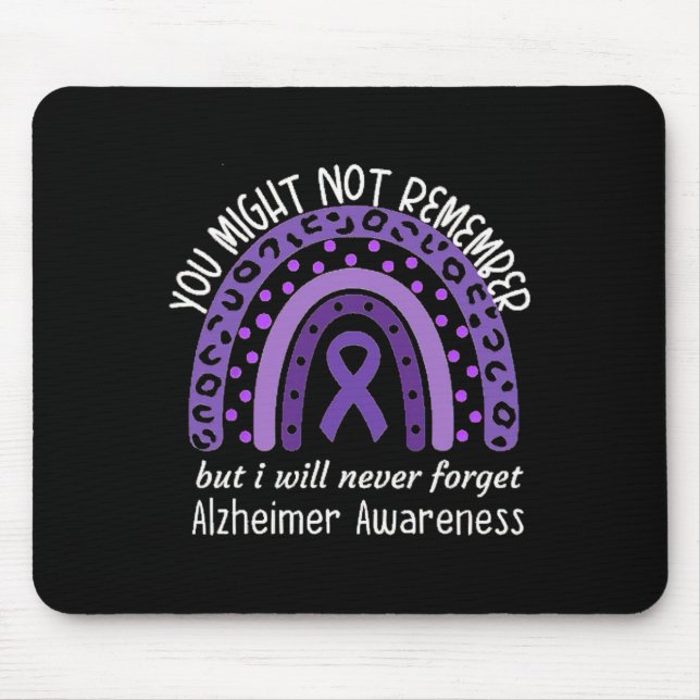 You Might Not Remember Heimerheimer's Awareness Mo Mouse Pad (Front)