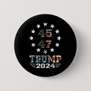 You Missed Trump 2024 Us American Flag 2 Side 6 Cm Round Badge