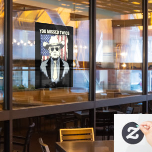 You Missed Twice Western Trump Cowboy Trump 2024 