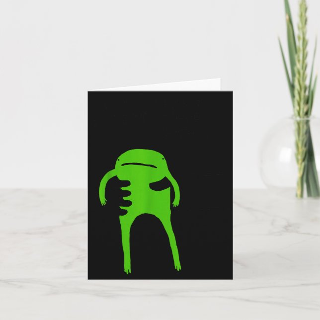 You Must Accept The Frog Funny Meme Saying Quote  Card (Front)